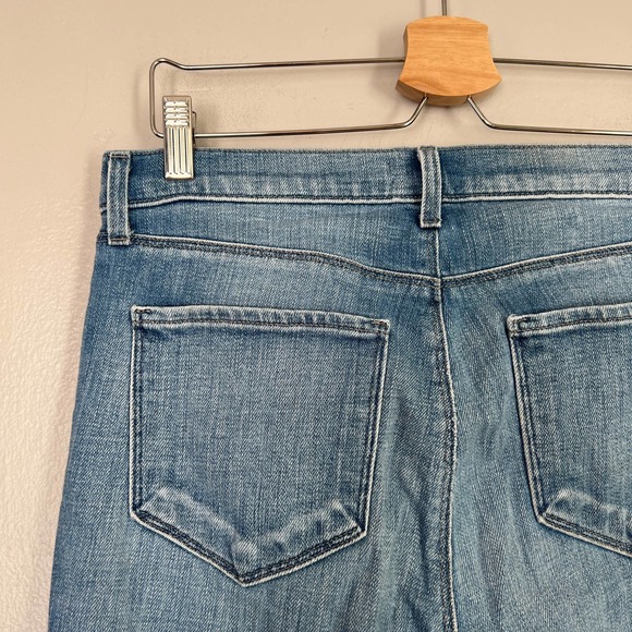 L'AGENCE El Matador French Slim Light Wash Raw Hem Jeans Glacier Size 29 Blue - Picture 5 of 11